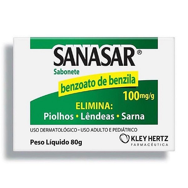 Sabonete Em Barra Kley Hertz Sanasar Benzoato De Benzila 80g