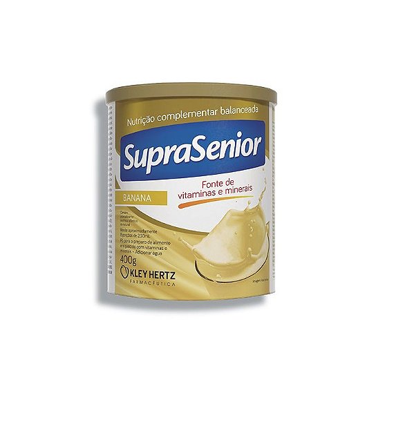 Suplemento Alimentar Em Pó SupraSenior Sabor Banana Lata 400g