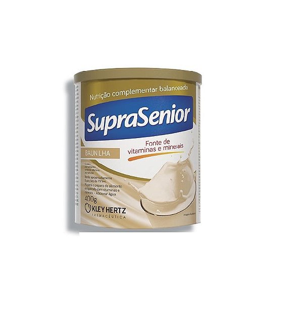 Suplemento Alimentar Em Pó SupraSenior Sabor Baunilha Lata 400g