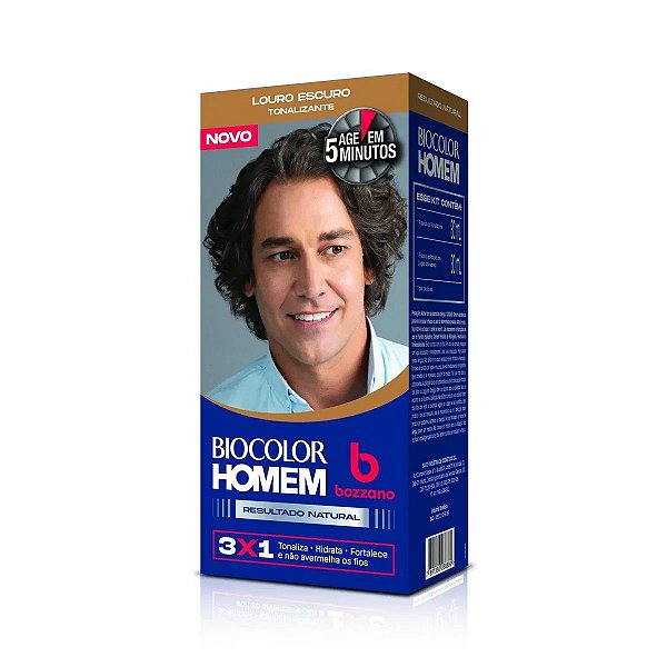 Tonalizante Capilar Bozzano Biocolor Homem Cor Louro Escuro