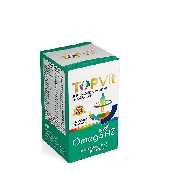 Suplemento Alimentar TopVit Ômega AZ 60 Cápsulas