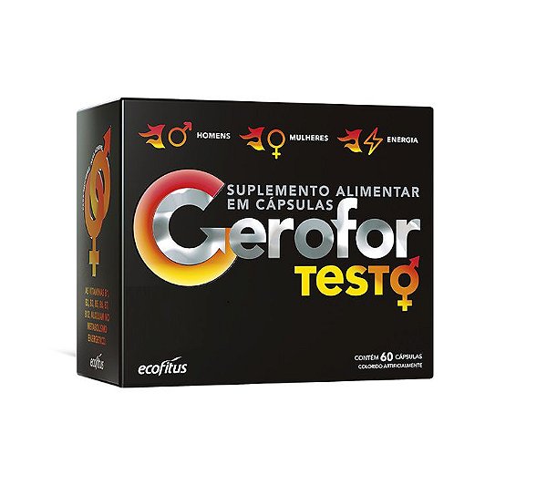 Suplemento Alimentar Ecofitus Gerofor Testo 60 Cápsulas