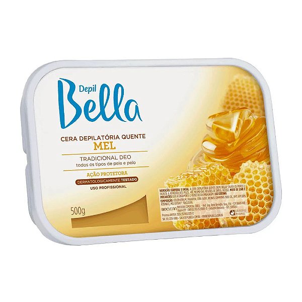 Cera Depilatória Quente Em Barra Depil Bella Profissional Tradicional Deo Mel 500g