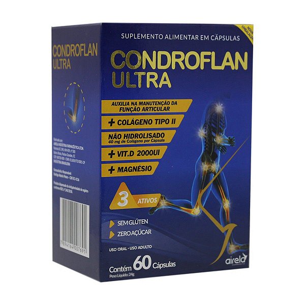 Suplemento Alimentar Airela Condroflan Ultra 60 Cápsulas
