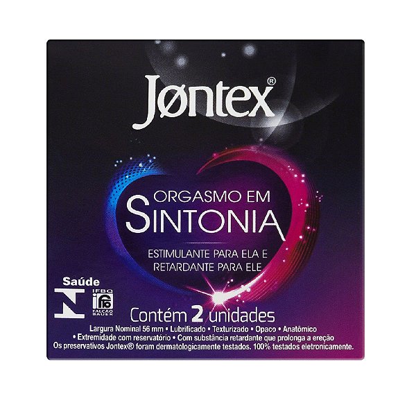 Preservativo Jontex Orgasmo Em Sintonia Com 2 Unidades