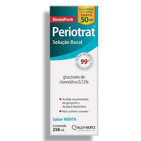 Solução Bucal Dentalfresh Periotrat Sabor Menta 250ml