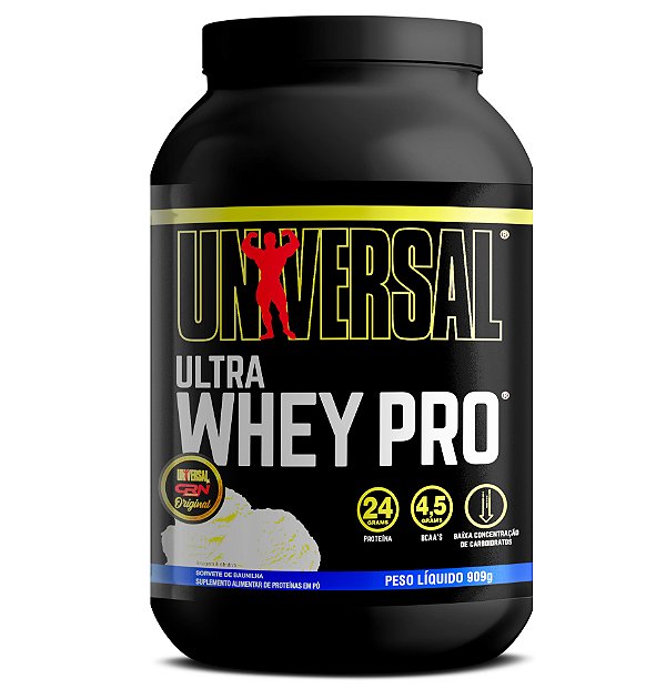 Suplemento Alimentar Em Pó Universal Ultra Whey Pro Sabor Sorvete De Baunilha Pote 909g