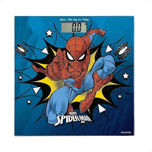 Balança Digital Multilaser Saúde Infantil Homem Aranha Marvel HC097