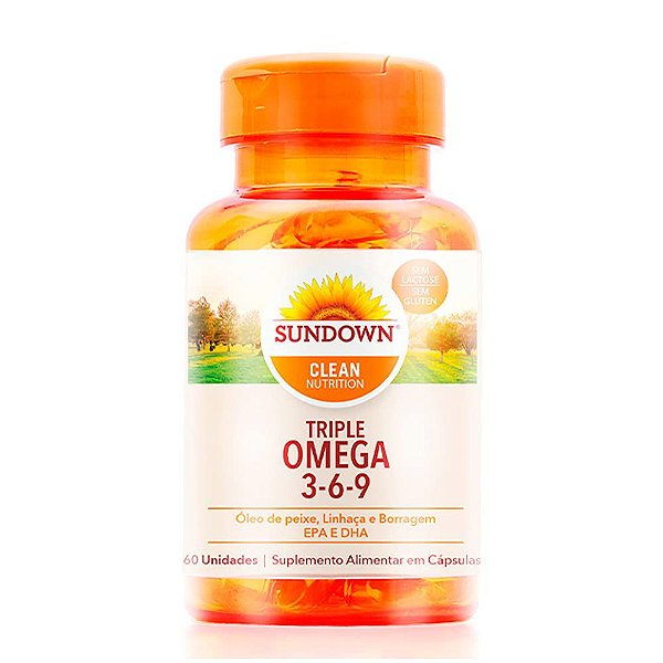 Suplemento Alimentar Sundown Nutrition Triple Omega 3-6-9  60 Cápsulas
