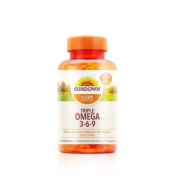 Suplemento Sundown Nutrition Triple Ômega 3-6-9 120 Cápsulas