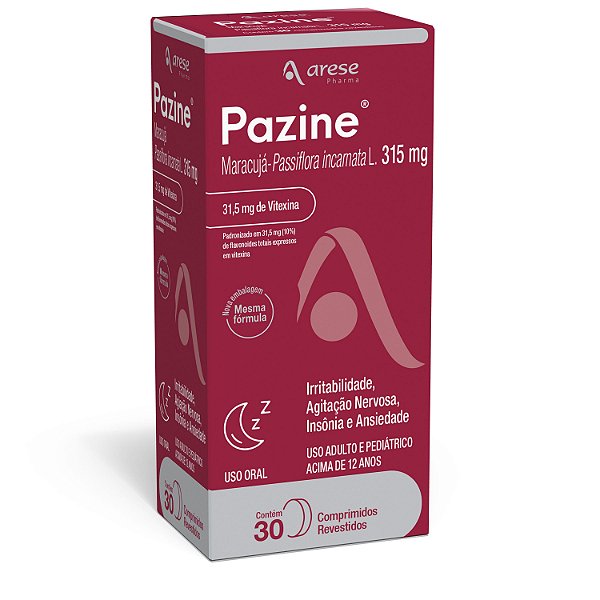 Pazine 315mg 30 Comprimidos Revestidos
