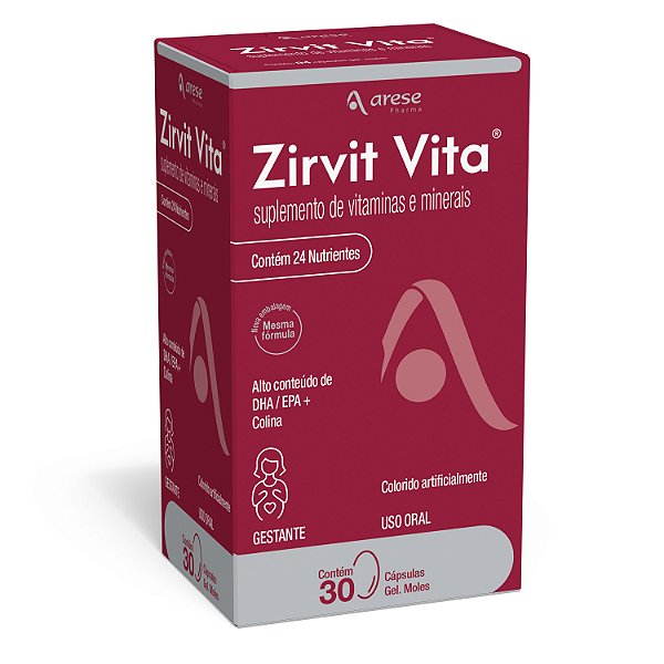 Suplemento Alimentar Zirvit Vita 30 Cápsulas Moles