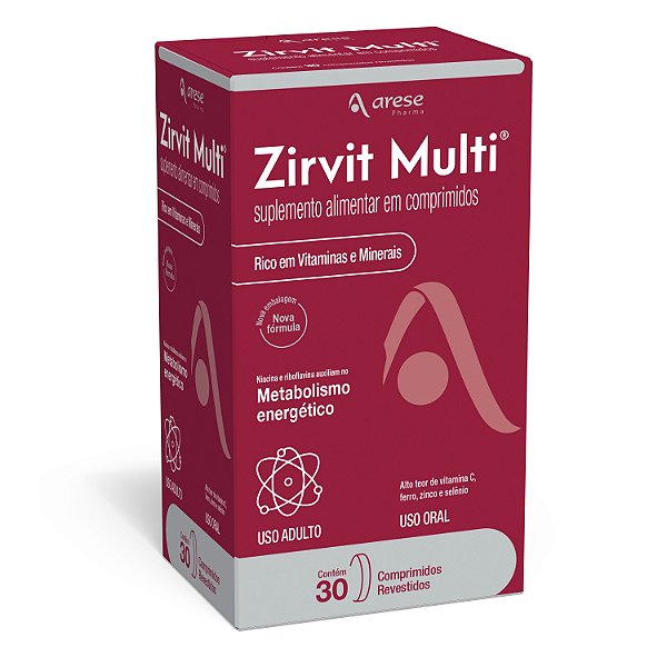 Suplemento Alimentar Zirvit Multi 30 Comprimidos