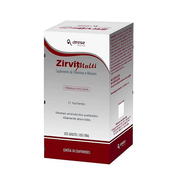 Suplemento Alimentar Zirvit Multi 30 Comprimidos
