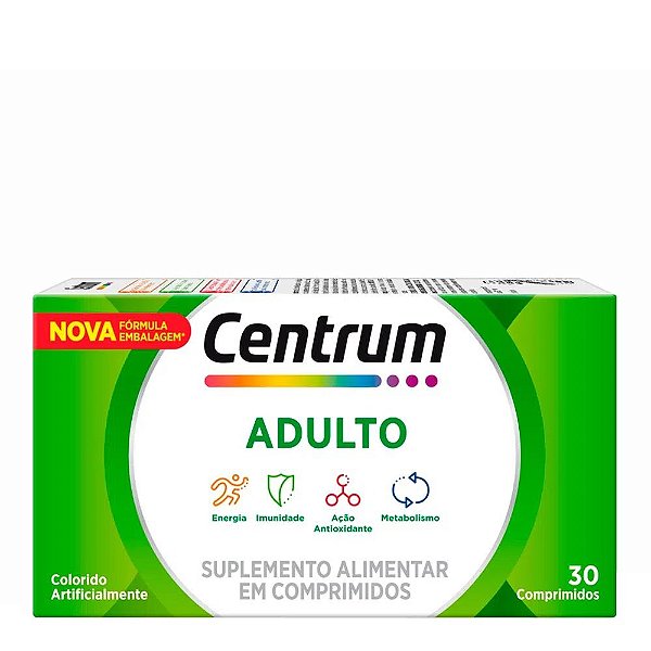 Suplemento Alimentar Centrum Adulto 30 Comprimidos
