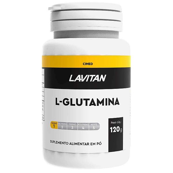Suplemento Alimentar Em Pó Lavitan L-Glutamina 120g