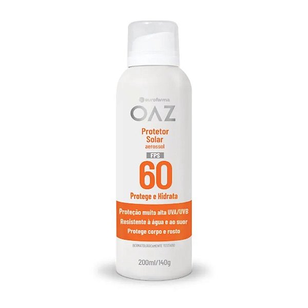 Protetor Solar OAZ FPS 60 Aerossol 200ml