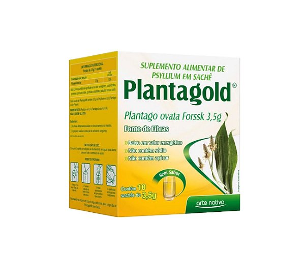 Suplemento Alimentar Em Pó Plantagold 10 Sachês De 3,5g Cada
