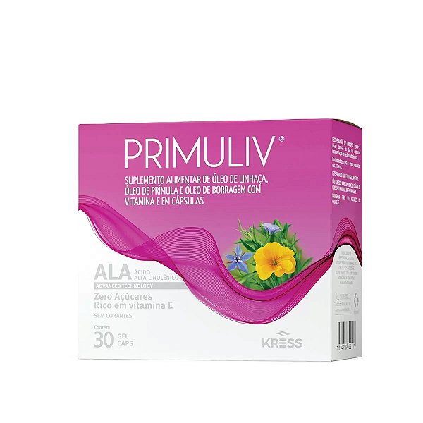 Suplemento Alimentar Primuliv 30 Cápsulas