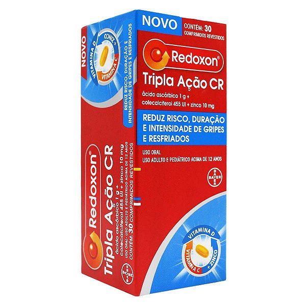 Suplemento Redoxon Tripla Ação CR 30 Comprimidos Revestidos