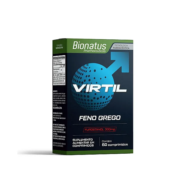 Suplemento Alimentar Bionatus Virtil Feno Grego 60 Comprimidos