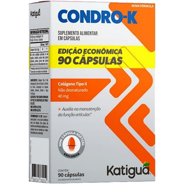 Suplemento Alimentar Condro-K 90 Cápsulas