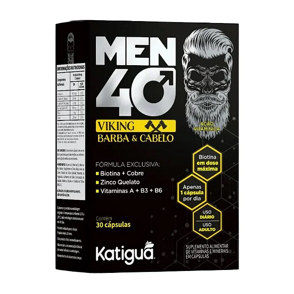 Suplemento Alimentar Men 40 Viking 30 Cápsulas
