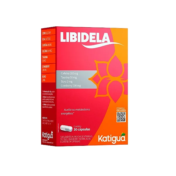 Suplemento Alimentar Libidela 30 Cápsulas