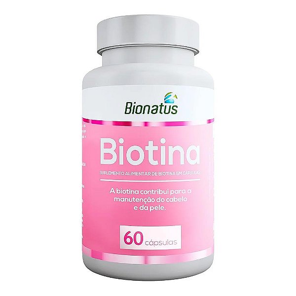 Suplemento Alimentar Bionatus Biotina 60 Cápsulas