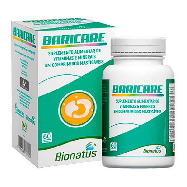 Suplemento Alimentar Bionatus Baricare 60 Comprimidos Mastigáveis