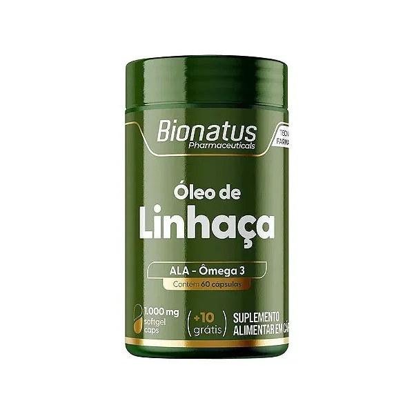 Suplemento Alimentar Óleo de Linhaça Bionatus 70 Cápsulas