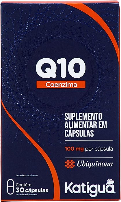 Suplemento Alimentar Katiguá Coenzima Q10 100mg 30 Cápsulas