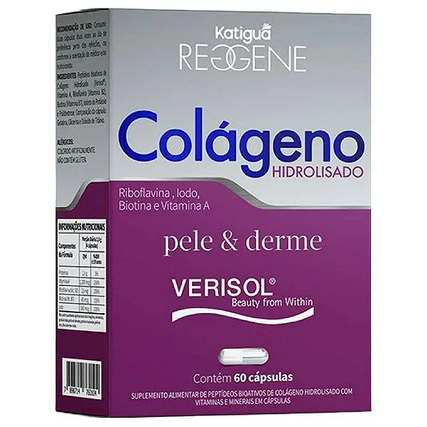 Suplemento Alimentar Colágeno Hidrolisado 60 Cápsulas