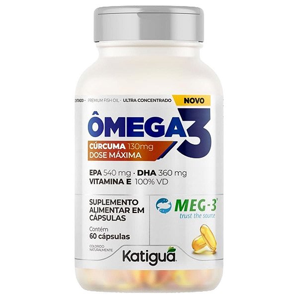 Suplemento Alimentar Ômega 3 Extratos Naturais 130mg 60 Cápsulas