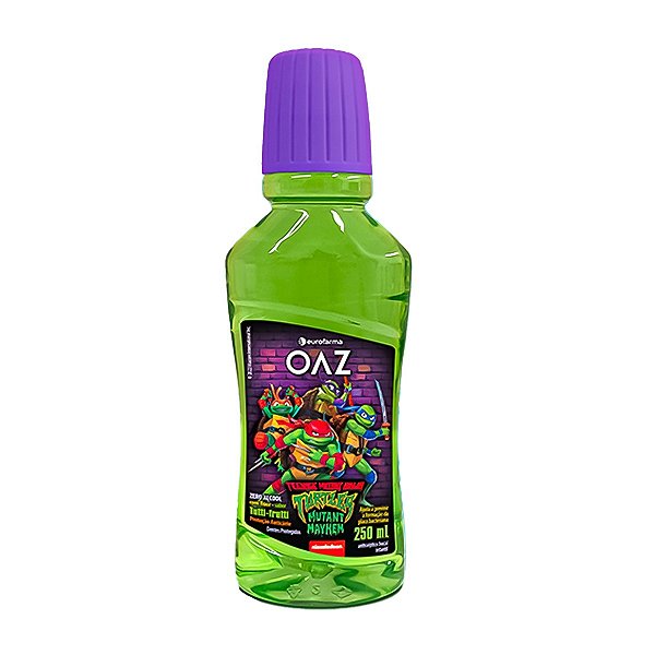 Antisséptico Bucal OAZ Sabor Tutti-Frutti Zero Álcool 250ml