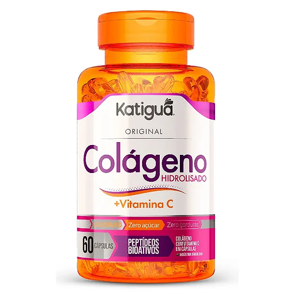 Suplemento Alimentar Colágeno Hidrolisado+Vitamina C 60 Cápsulas