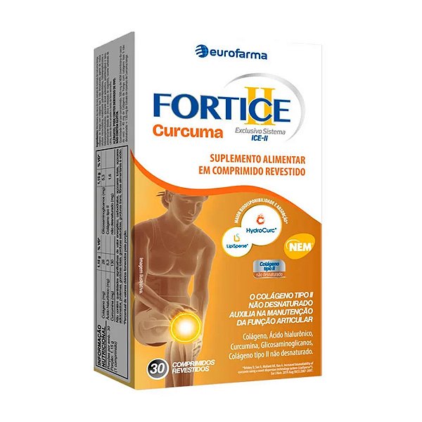 Suplemento Alimentar Eurofarma Fortice II 30 Comprimidos Revestidos
