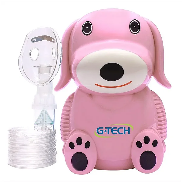 Inalador E Nebulizador Bivolt G-Tech NebDog Rosa