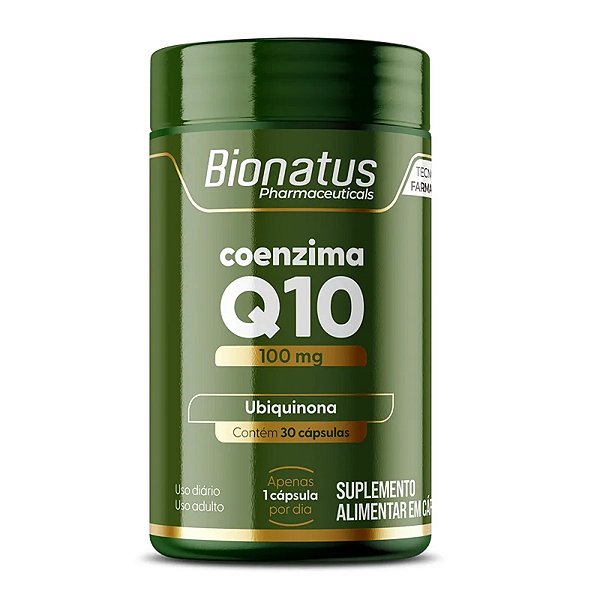 Suplemento Alimentar Bionatus Coenzima Q10 30 Cápsulas