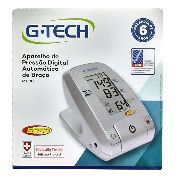 Aparelho De Pressão Digital Automático De Braço G-Tech MA100