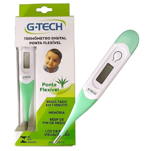 Termômetro Digital De Ponta Flexível G-Tech THGTH400