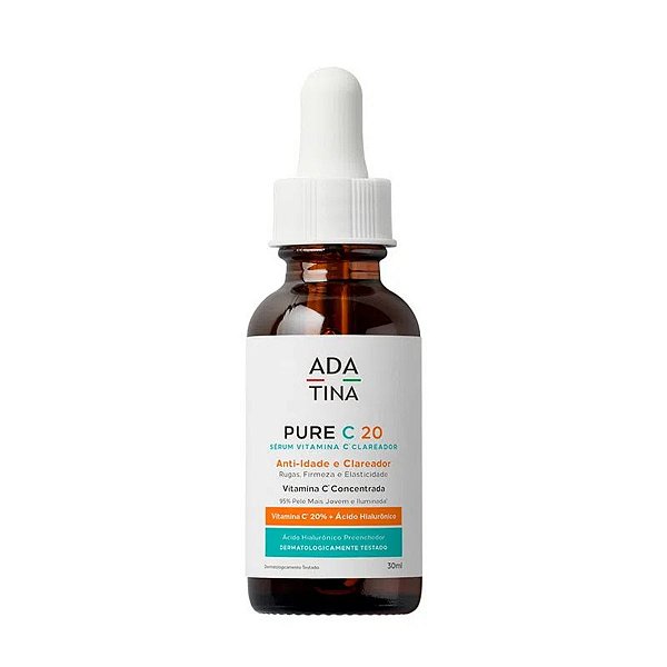 Pure C 20 Ada Tina Sérum Clareador com Vitamina C e Ácido Hialurônico 30ml