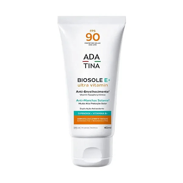 Protetor Solar Facial Ada Tina Biosole E+ Ultra Vitamin FPS 90 40ml