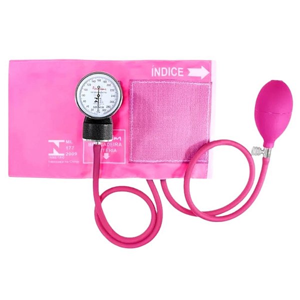 Esfigmomanômetro Aneróide G-Tech Premium Cor Rosa