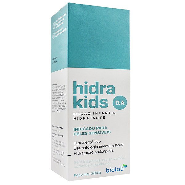 Loção Hidratante Infantil Corporal Biolab Hidra kids 200g