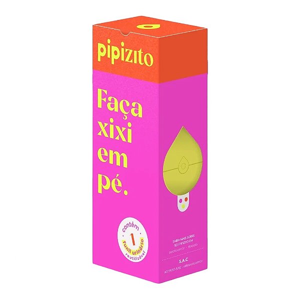 Funil Urinário Reutilizável Pipizito Amarelo