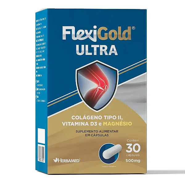 Suplemento Alimentar Herbamed FlexiGold Ultra 30 Cápsulas