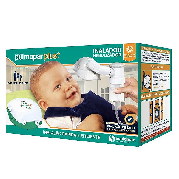 Inalador Nebulizador Soniclear Pulmopar plus Pneumático A Jato De Ar