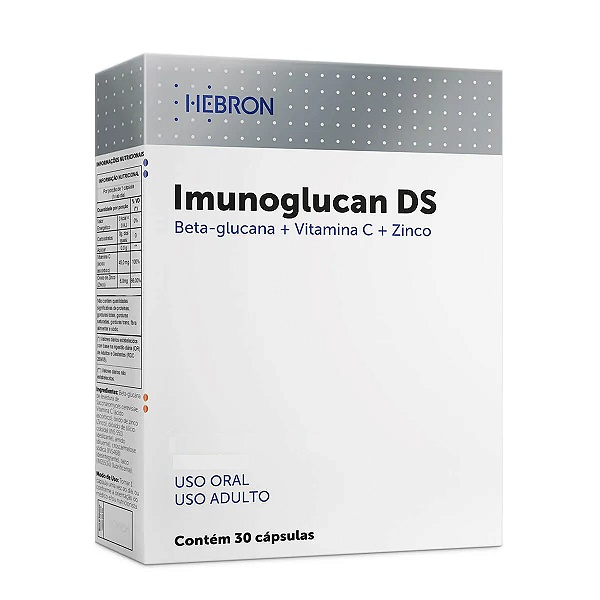 Suplemento Alimentar Vitamina C Hebron Imunoglucan DS Com 30 Cápsulas