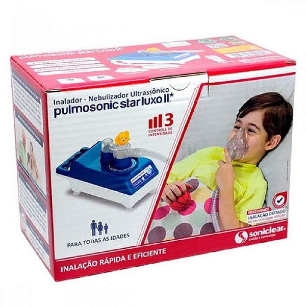 Inalador Nebulizador  Ultrassônico Soniclear Pulmosonic Star luxo II Azul